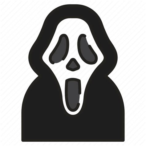 Creepy Ghost Face Halloween Horror Scary Scream Spooky Icon