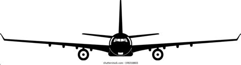 5979 Airplane Silhouette Front Images Stock Photos And Vectors