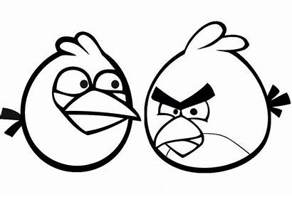 Angry Birds Coloring Bird Printable Gambar Mewarnai
