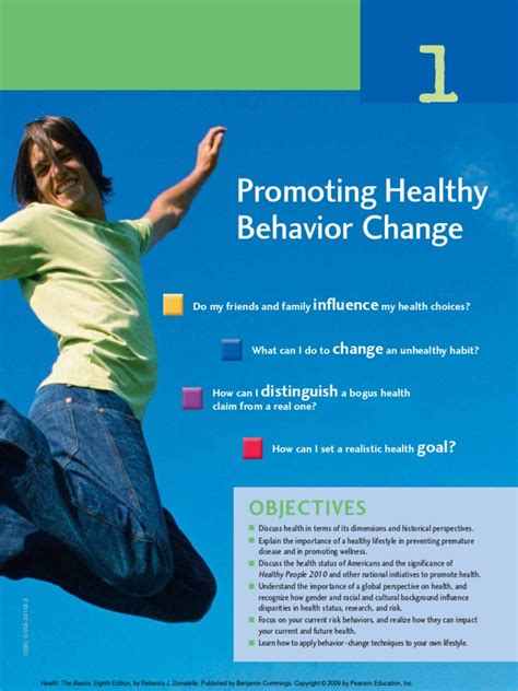 Chapter 1 In Health The Basics Promoting Healthy Behavior Change