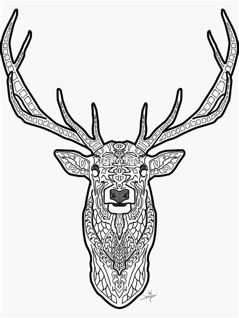 Norse Elk Sticker By Jerodart Redbubble