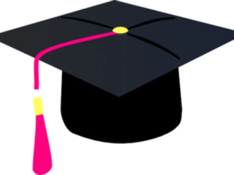 Graduation Clipart Pink Graduation Cap With Purple Tassel Png