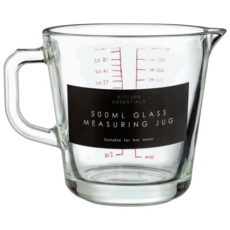 Glass Measuring Jug 500ml Kitchen Accessories Bandm Stores