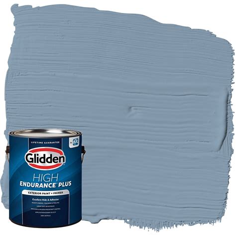 Glidden High Endurance Plus Exterior Paint And Primer Lakefront Blue