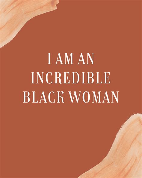 Positive Affirmation For Black Women Poster Black Women Quote Etsy Uk