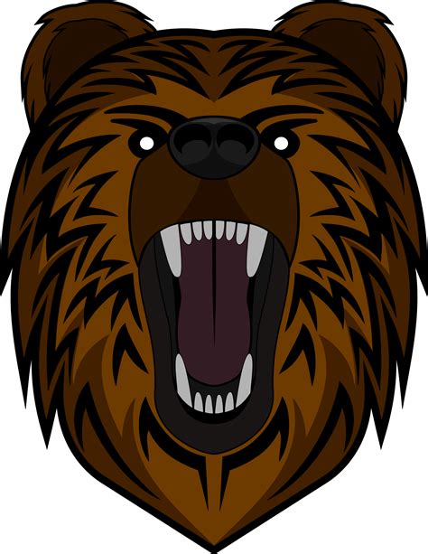 Download Big Image Bear Face Roar Png Png Image With No Background