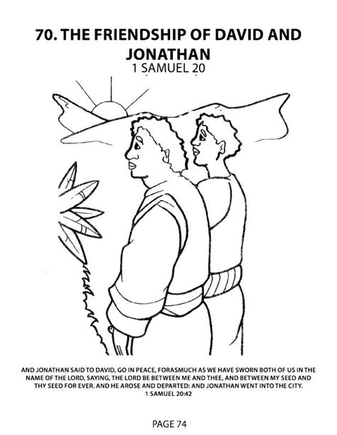 David And Jonathan Coloring Page At GetColorings Free Printable