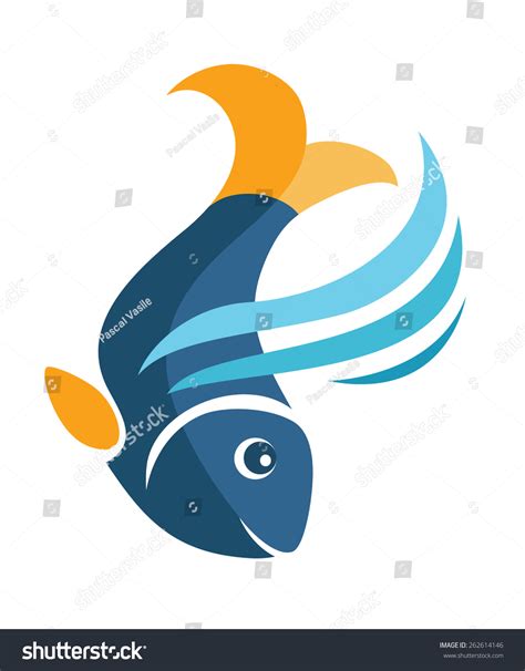 Fish Logos Stock Vector Illustration 262614146 Shutterstock