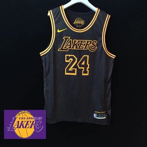 La Lakers Black Mamba Authentic Kobe Bryant Nba Jersey Mens Fashion