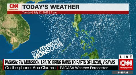 Cnn Philippines On Twitter Pagasa The Low Pressure Are Was Last Located East Of Baler Aurora