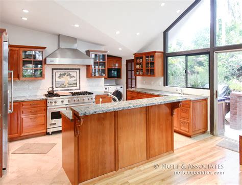 Full Kitchen Remodel With Cherry Wood Cabinetry Nott And Associates