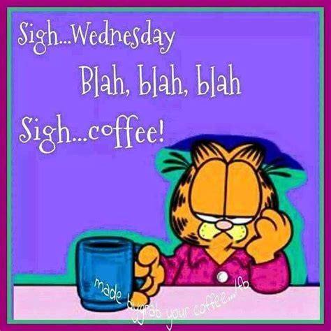Garfield 🐈 Happy Wednesday Quotes Garfield Quotes Wednesday Quotes