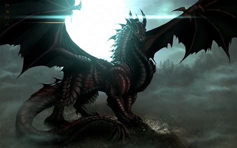 Dark Dragon With Spread Wings 4243468 1920x1200 All For Desktop