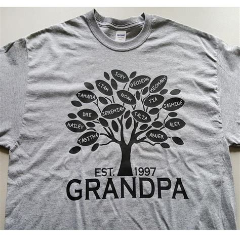 Get Your Grandpa Or Grandma A Special T Shirt With All Of His Or Her