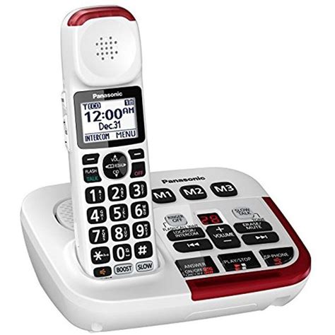 Panasonic Amplified Cordless Phone Digital Answering Machine 1 Handset