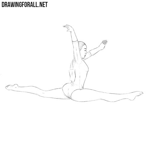 Drawing is a skill, not a talent. How to Draw a Gymnast | Drawingforall.net