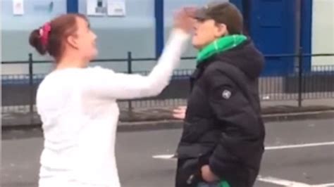 Watch Woman Slaps Stranger In Broad Daylight But He Refuses To Fight