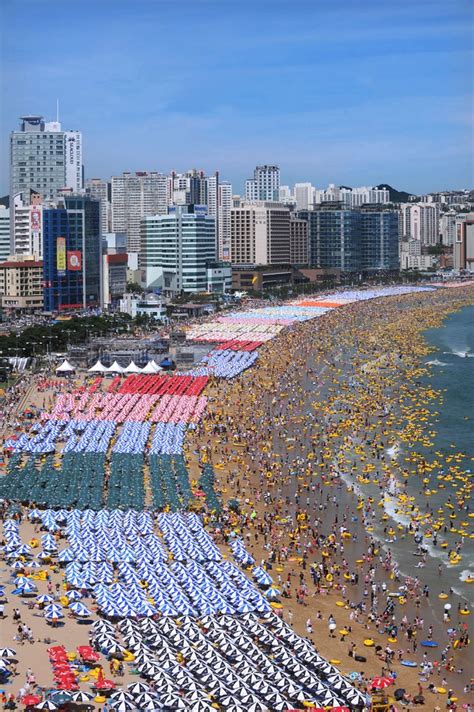 Haeundae Beach In Busan South Korea Not Likely To Be Crowded In