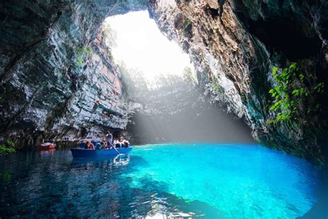 Melissani Cave Lake Greek Travel Pages