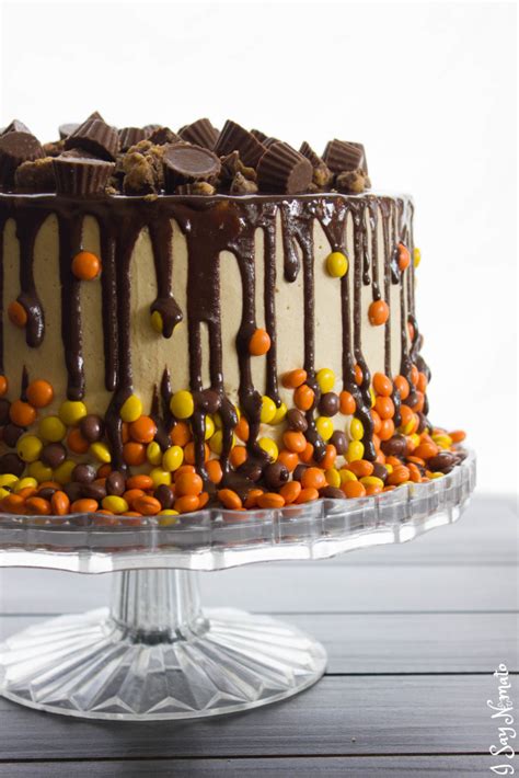 In mexico, it's about 10%. Chocolate and Peanut Butter Drip Cake | I Say Nomato
