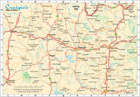 Inverell New England North West Nsw Maps Street Directories