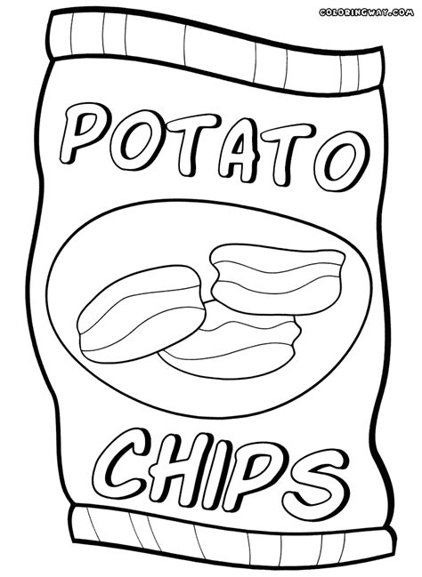 Chips Coloring Pages Coloring Home