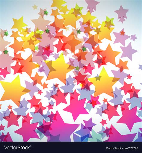 Abstract Colorful Star Background Royalty Free Vector Image