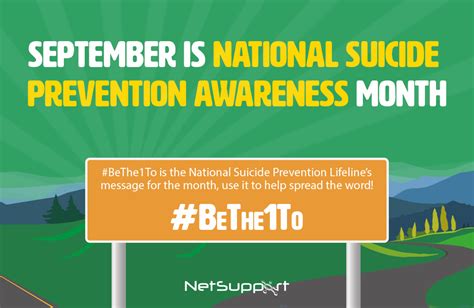 September Is National Suicide Prevention Awareness Month Netsupport Inc