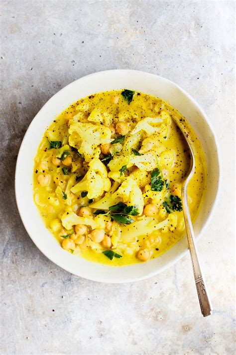 Golden Cauliflower Stew With Chickpeas Recipe Whole Food Recipes