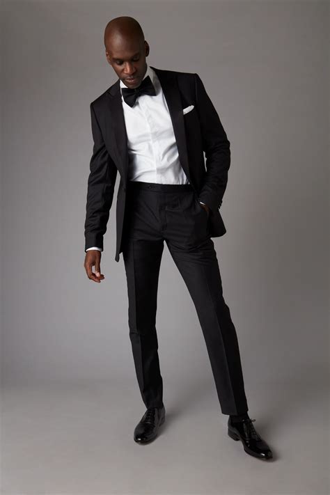 Black Slim Fit Two Piece Tuxedo From £299 Free Delivery The Drop