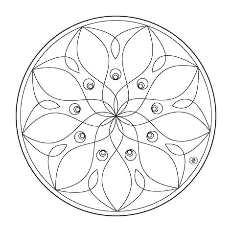 Coloriages Mandalas pour Enfants Mandalas Dessins à colorier