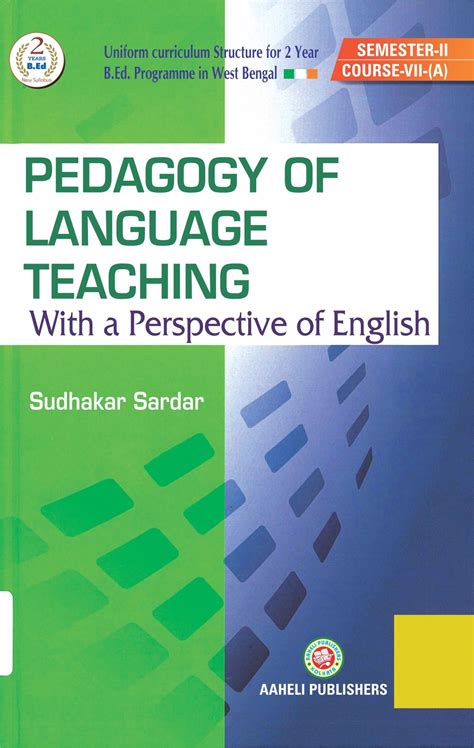Pedagogy Of Language Teaching English Aaheli Publishers