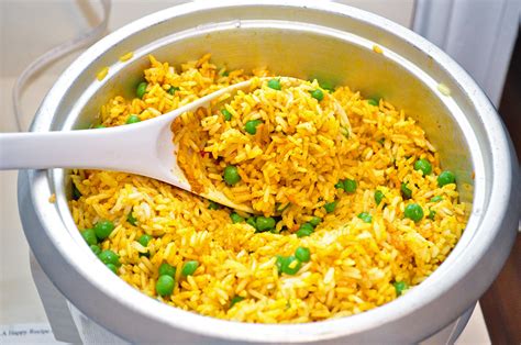 Rice cookers are independently electrically operated and similar to a slow cooker in design but the cooking time is similar to the covered pan parboiling was used by the indians as a means of storing their rice. Golden Basmati Rice with Peas | Jenna's Everything Blog