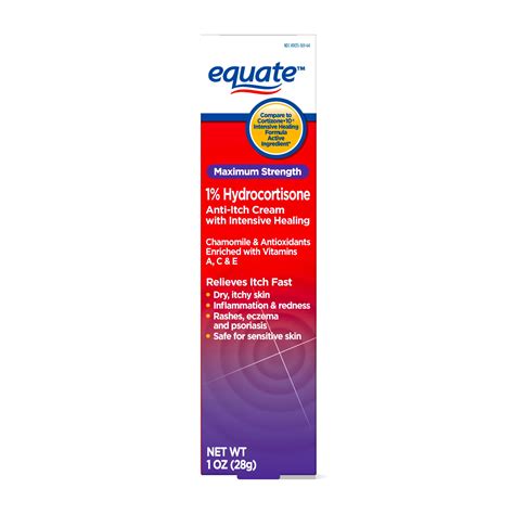 Equate Maximum Strength Anti Itch Hydrocortisone Cream 1 Oz