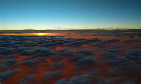 Sunset Above Clouds Hd Nature 4k Wallpapers Images