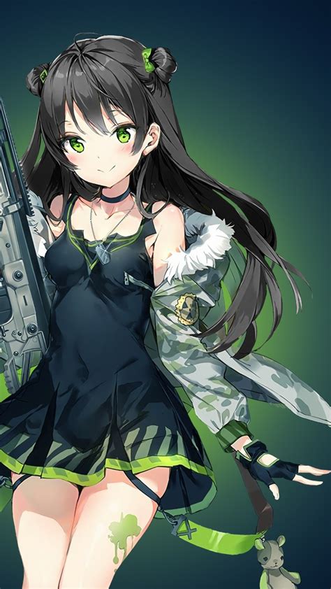 Wallpaper Anime Girl Green Girls Frontline 4k Anime