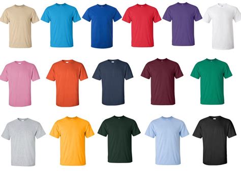 Gildan Heavy Cotton Classic T Shirt Many Colors Wholesale Blank Tee S