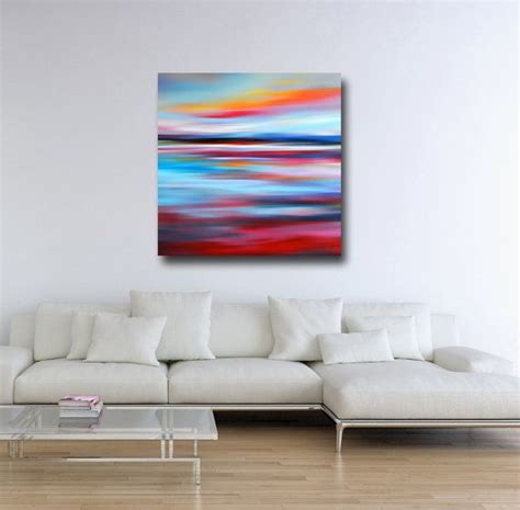 Abstract Landscape Canvas Print Giclee Print Wall Art Etsy Uk Large
