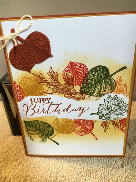 Fall Birthday Card By Joanne Thanksgiving Cards Birthday Cards Fall