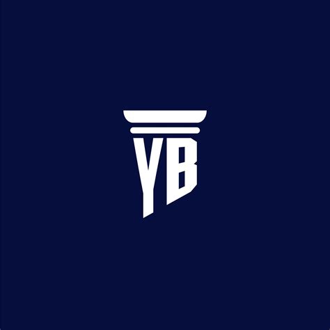 Yb Initial Monogram Logo Design For Law Firm 10805244 Vector Art At