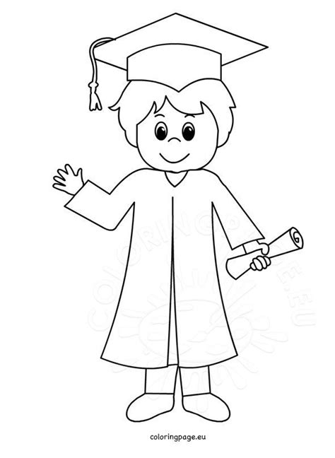 Graduation Coloring Pages Newhairstylesformen2014com Sketch Coloring Page