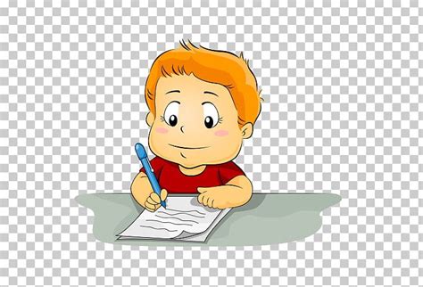 Writing Child Png Clipart Art Boy Cartoon Cheek Child Free Png