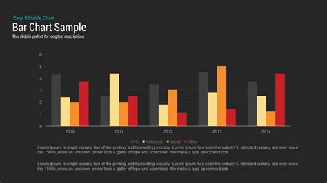 Sample Bar Chart Template For Powerpoint And Keynote Presentation