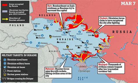 Ukraine Invasion In Maps Advance Of Putins War Machine And Ukrainians