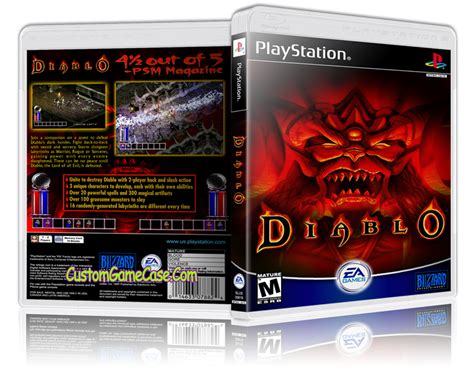 Diablo Sony Playstation 1 Psx Ps1 Empty Custom Case Custom Game Case