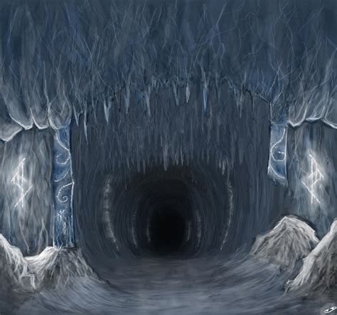 Ice Cave Entrance By Thefishmael On Deviantart