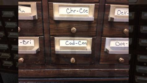 Old School Library Card Catalog Youtube