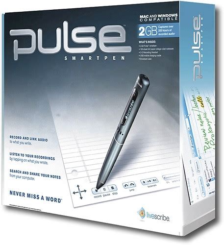 Best Buy Livescribe Pulse 2gb Smartpen Apa 00002