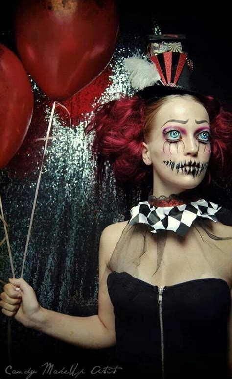 Creepy Circus Halloween Makeup Halloween Clown Dark Fantasy Makeup