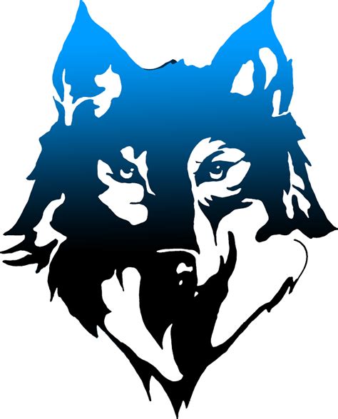 Blue Gray Wolf Drawing Logo Free Download Png Hq Clipart Transparent Images